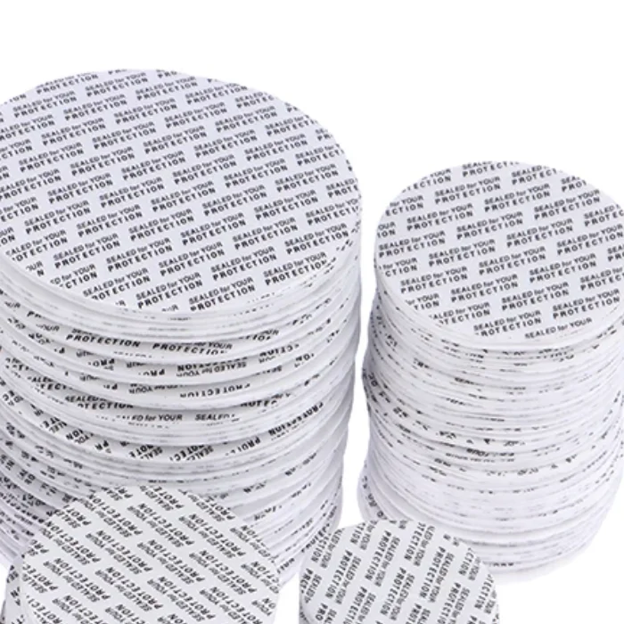 200Pcs Self-adhesive Foam Pressure Sensitive Seal Cap Lining Tamper Resistant Seals Liner For Cosmetic Jar Bottle Pot 20MM-82MM