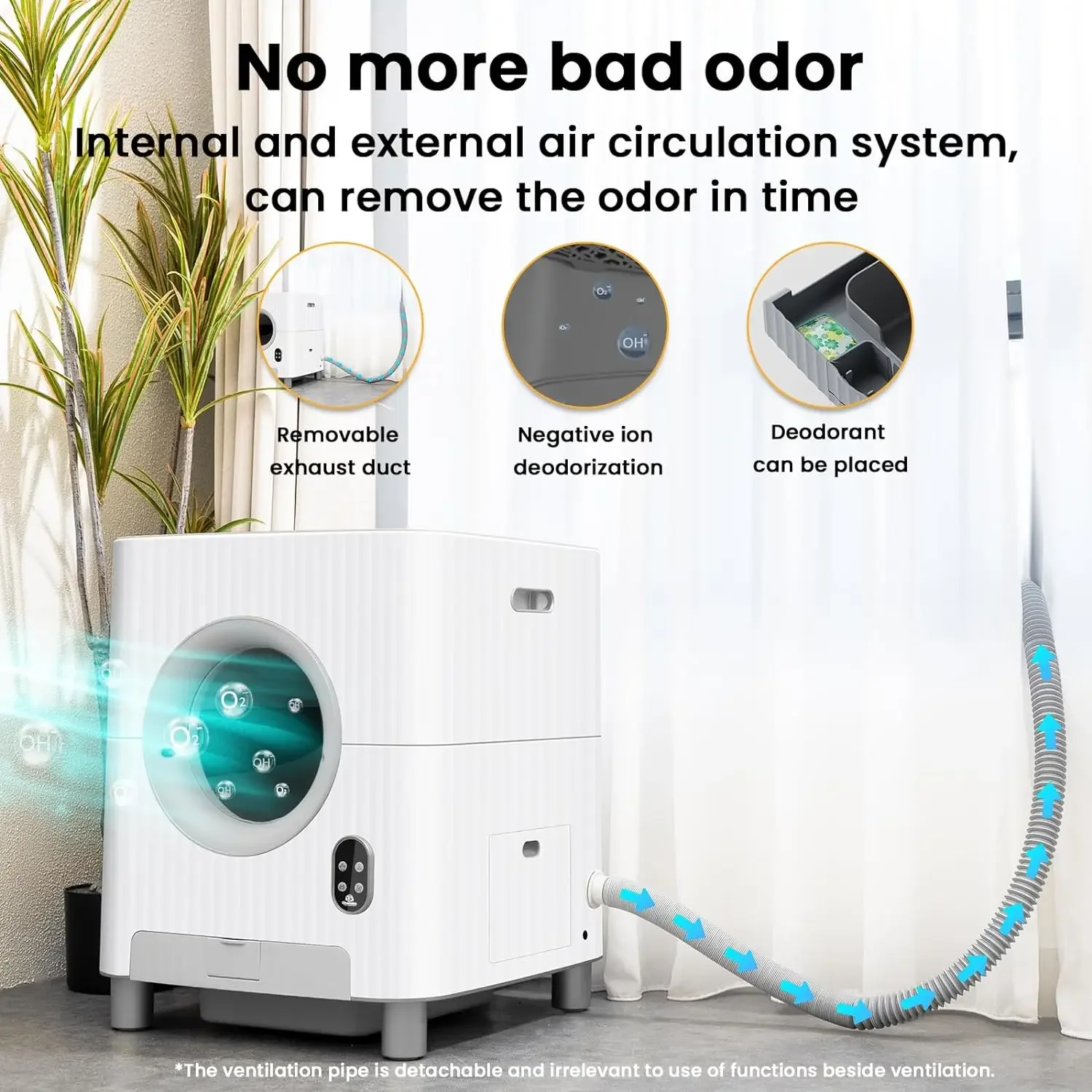 OEM Customized LOGO Automatic Cat Toilet Smart APP Control Video Self Cleaning Cat Litter Box For 3.3-22lbs Cats