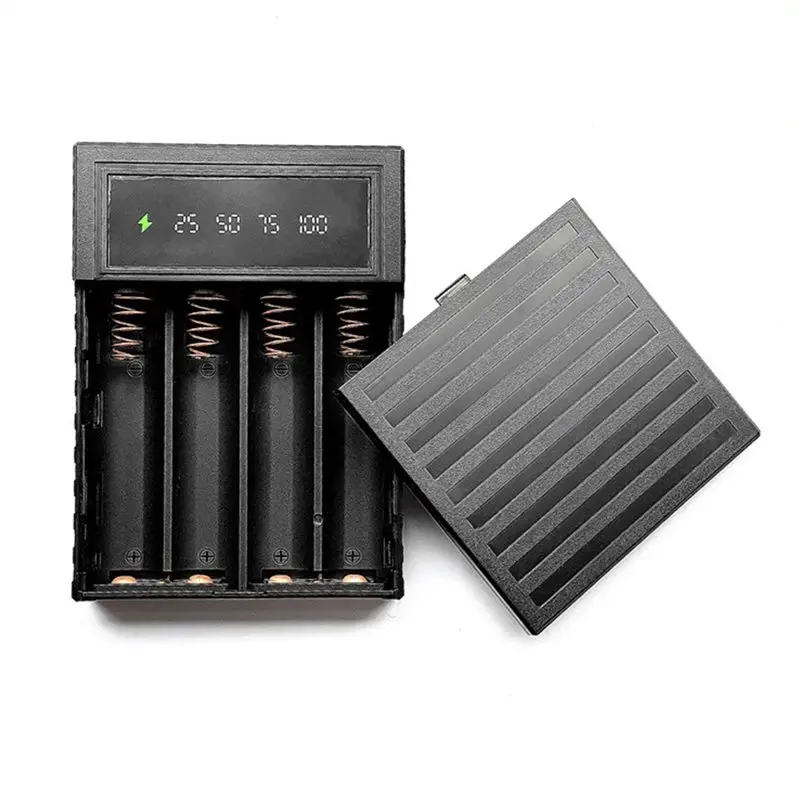 

24-Hour Delivery Small Current Continuous Power Supply 4X18650 Battery Box Free DIY Welding Power Bank Shell Detachable Mobile P
