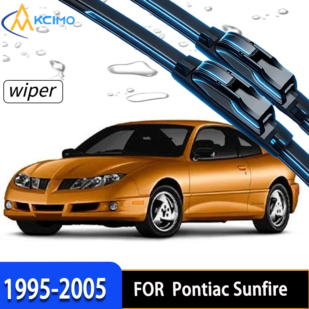 

2Pcs Front Wiper Blades For Pontiac Sunfire 1995-2005, Premium Durable Rubber, All-Weather Clear Windshield Wipers