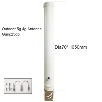 Banyanxin 8dBi Omni 5G 698-3800Mhz N-K female outdoor 2G 3G LTE 4G 5G antenna for communication