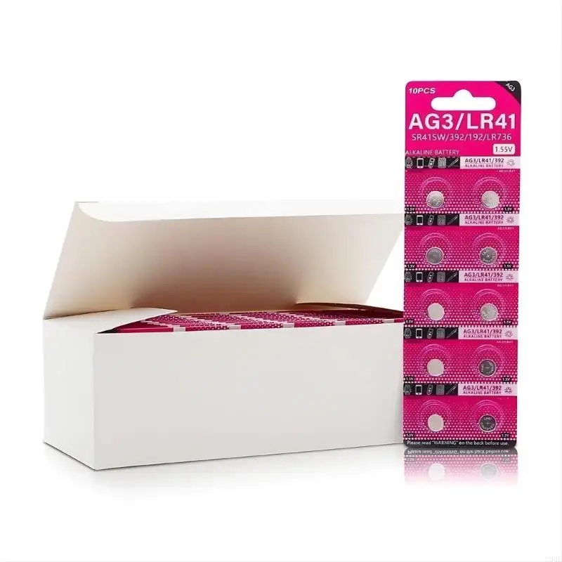 2025 Новая батарея Ag3 Cell Con Moin 1,55 В кнопка батарейки LR41 SR41 192 392 Батарея батареи