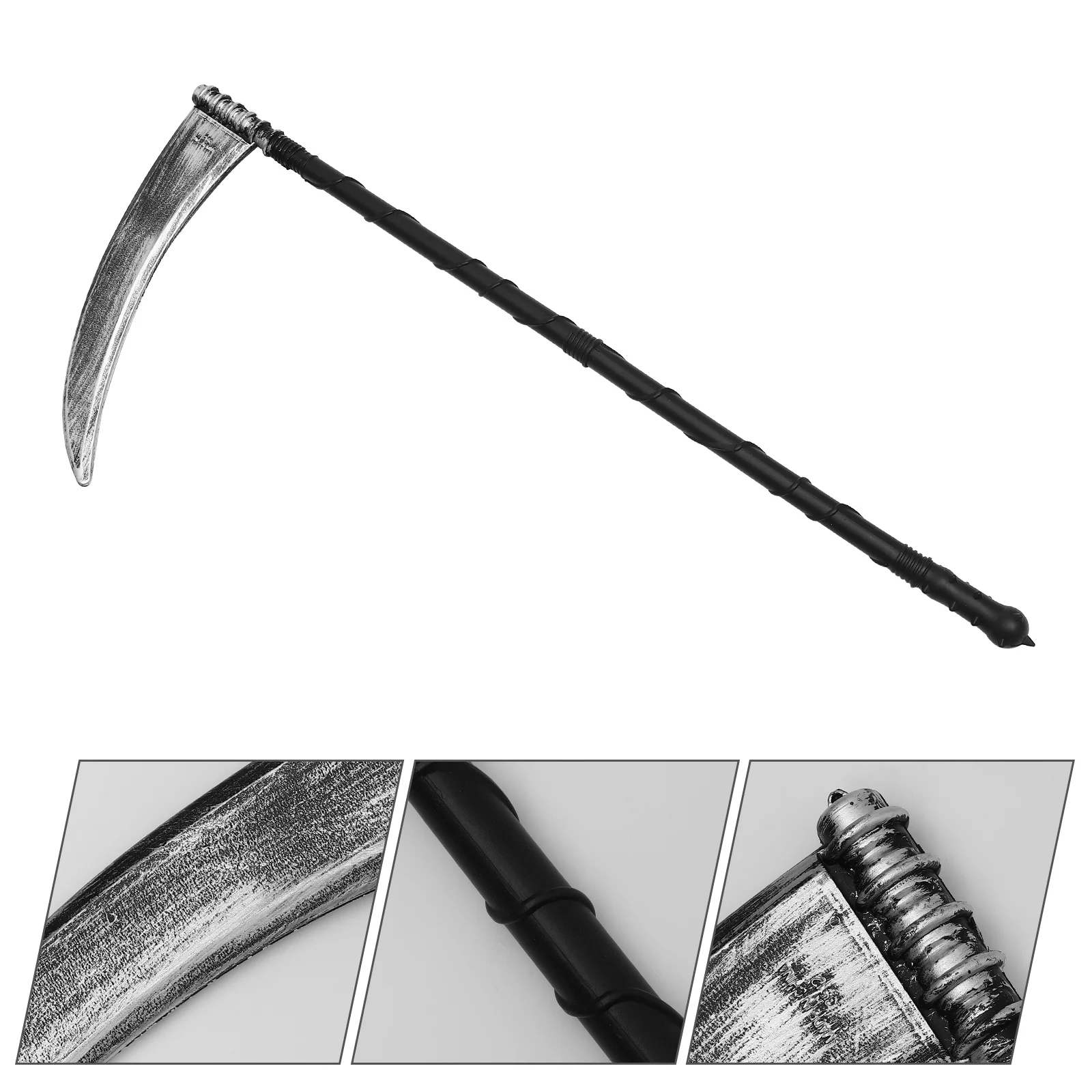 

Halloween Sickle Prop Scythe Grim Scythe Staff Plastic Grim Sickle Halloween Death Costume Dress Up Toys Zombie