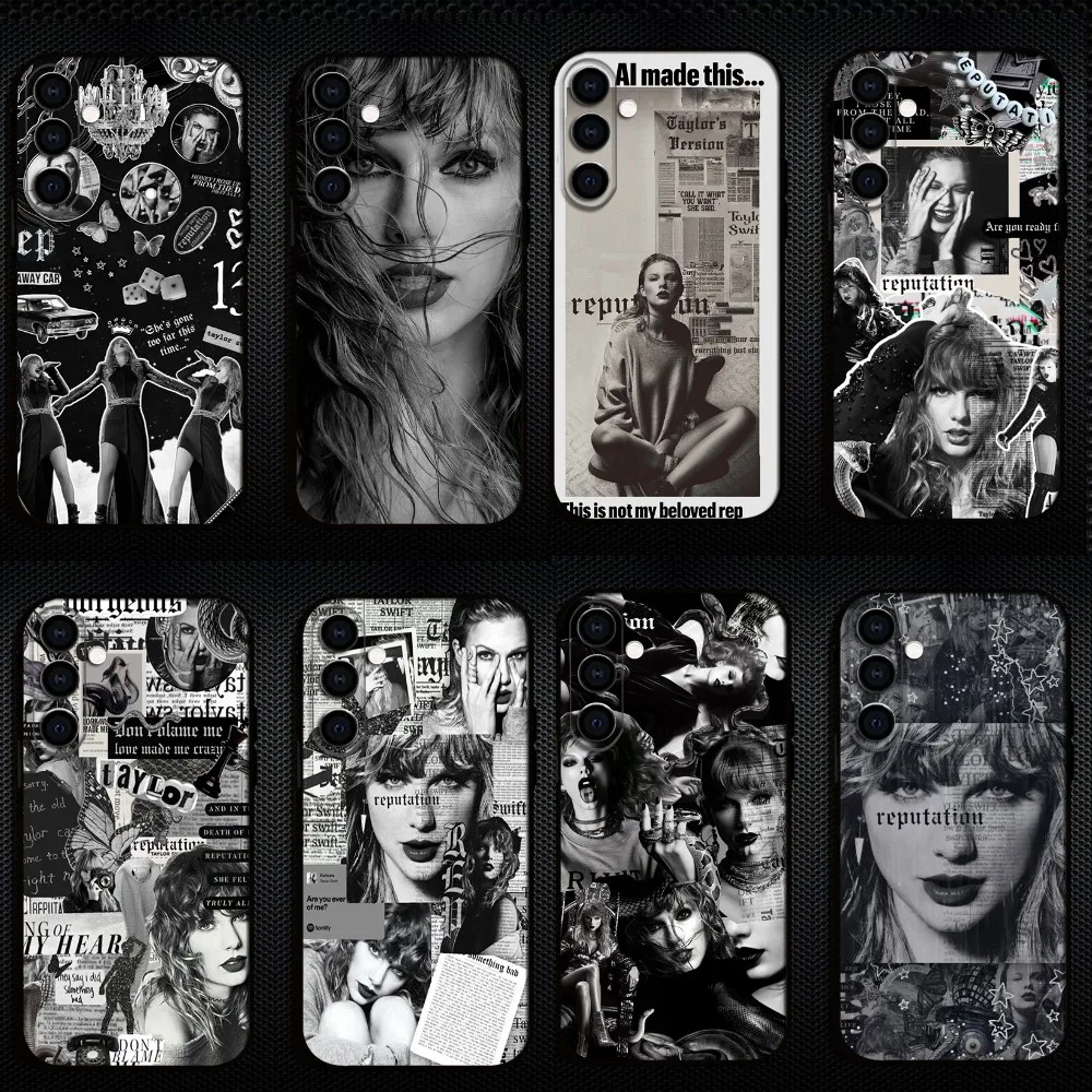 

Singer T-taylors-S-swifts Phone Case For Samsung Galaxy A13,A21s,A22,A31,A32,A52,A53,A71,A80,Soft Black Shell