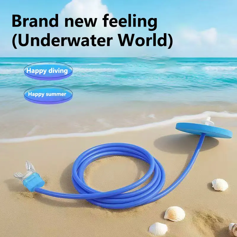 New Foldable Dry Snorkeling Breathing Tube Silicone Anti Choking Swimming Snorkel for Swimming Snorkeling Free Diving Practice