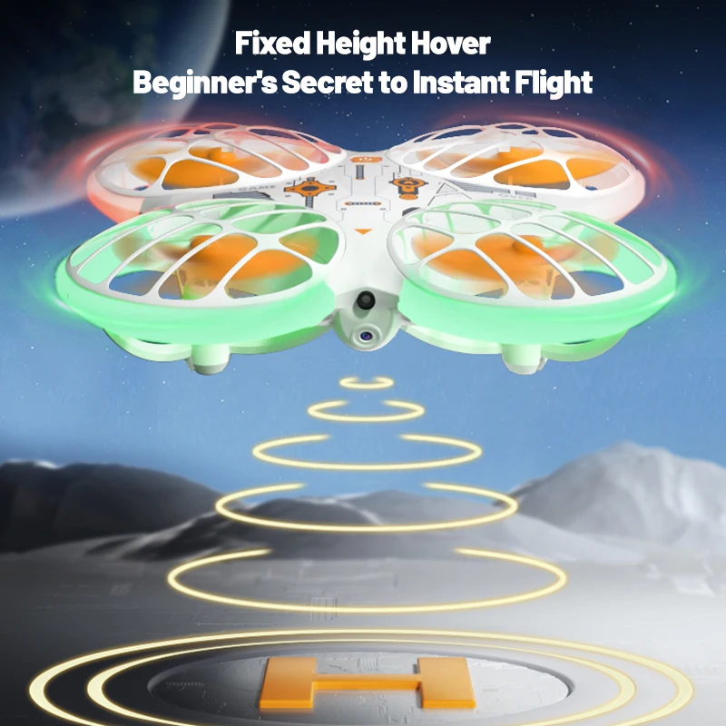 Mini RC Drone 8K Camera Neon Remote Control Drone Quadcopter Helikopter Unikanie przeszkód Drone Zabawka Tryb bezgłowy Utrzymanie wysokości