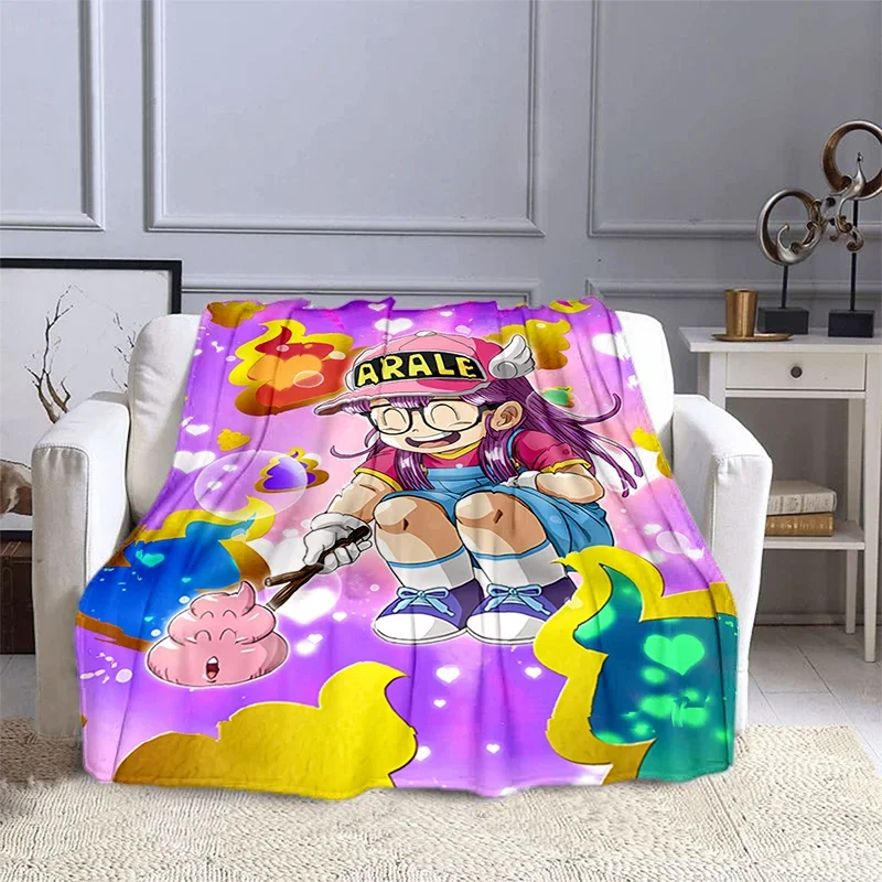 2026 Kawaii Girl Arale 3d Print Anime Blanket Children's Warm Soft And Comfortable Home Travel Home
