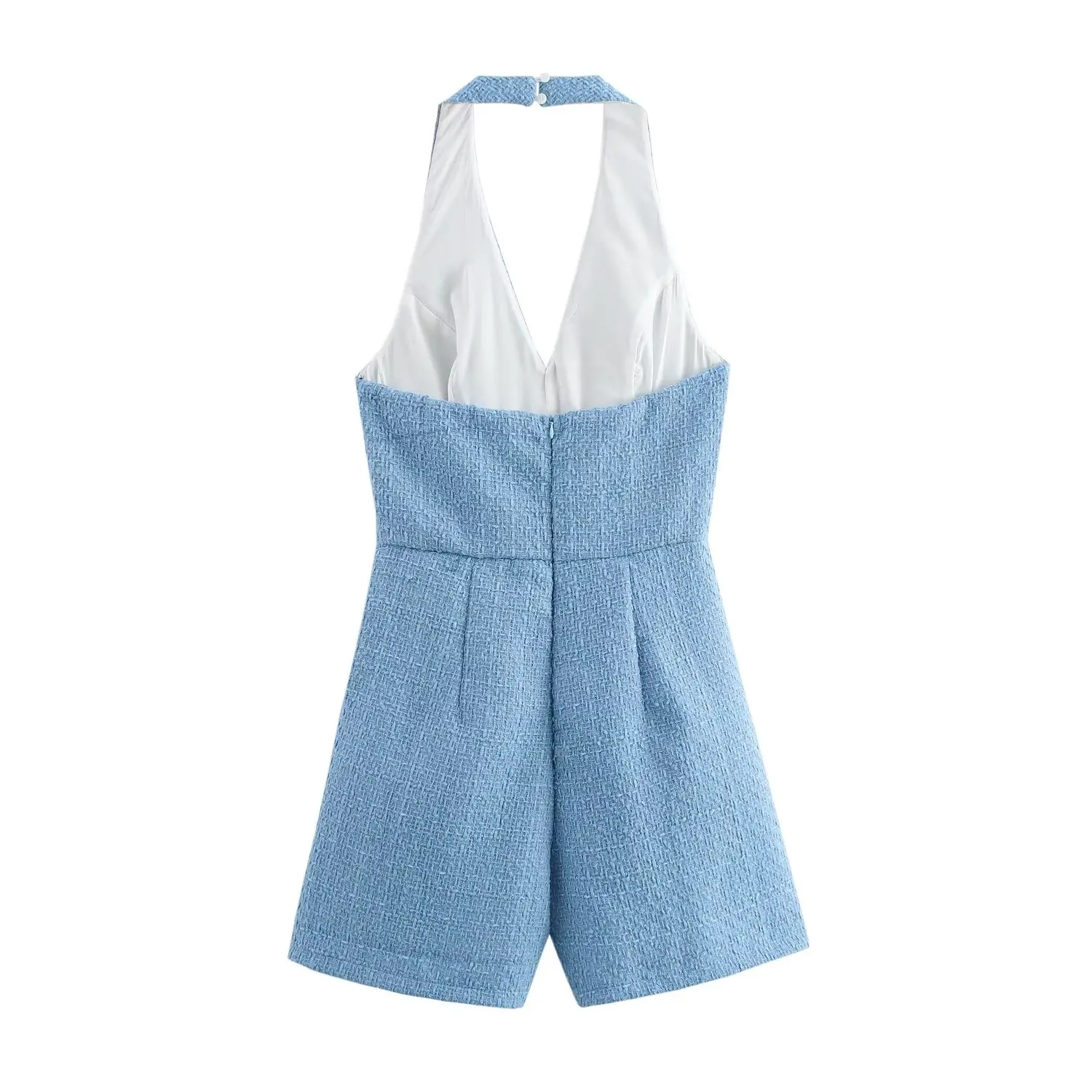 High Waist Cargo Jumpsuit Women's Fashion plus Size Coarse Weave Pocket Design Sensation One-Piece Suit Commute Style