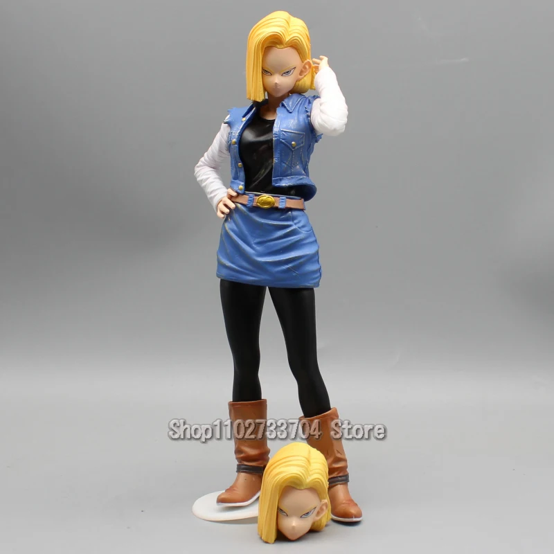 26cm Android 18 Dragon Ball Z Figures Lazuli Action Figures Double-headed PVC Anime Model Collection Toys Birthday Gifts