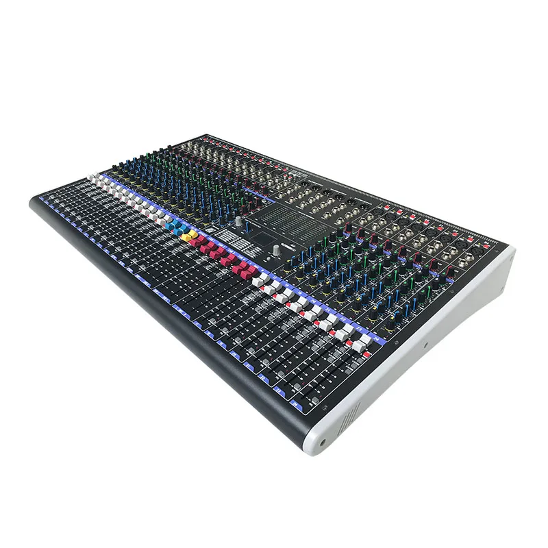 Studio Pro 24 Channel Mixing DSP Audio 4SUB XLR 48V Phantom Power 2TK AUX Console Analog Mixer