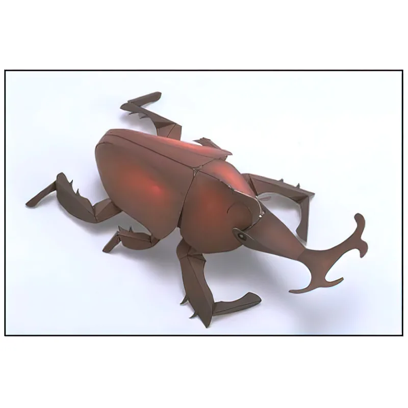 Atlas Beetle Insect Origami Art Mini 3D Paper Model Papercraft Animal DIY Kids Adult Handmade Craft Toys QD-256