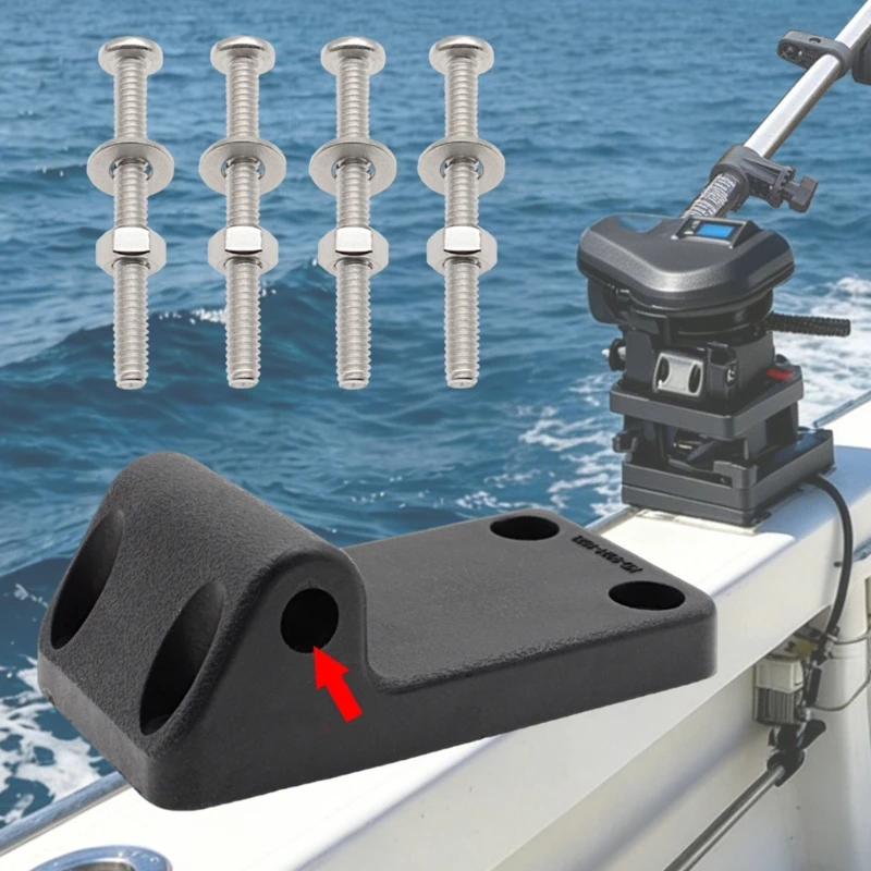 Downrigger Fixed Base Thickened Plate 1023 Tilt Up Mounting Bracket Hardware for Secure Installation and Stability