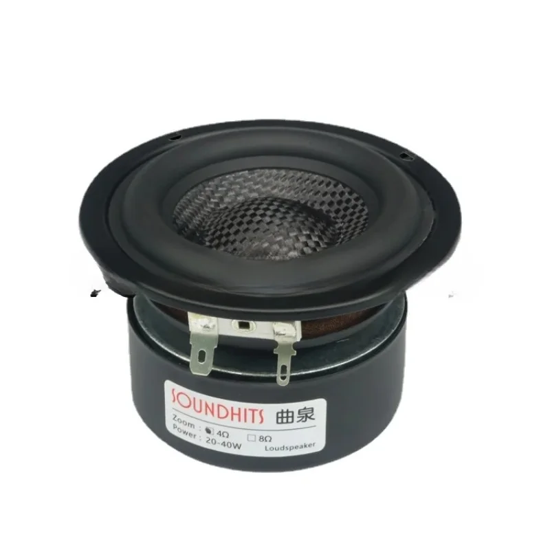 Subwoofer Hi-Fi Speaker Unit Powerful Low Frequency 25~40W Fiberglass Braided 3 Inch Subwoofer 4ohm~8ohm