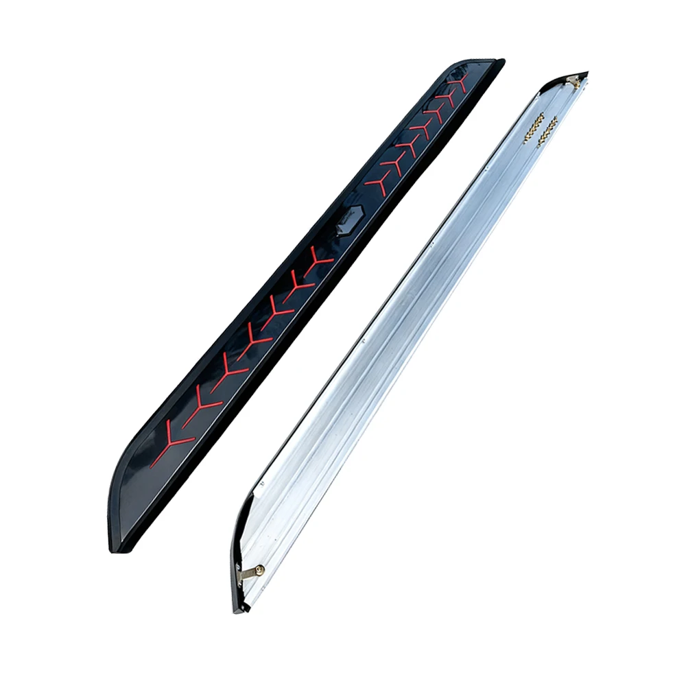 2 uds apto para Toyota Sienna XL40 2021-2025 estribos laterales barra Nerf de aluminio (con soportes)