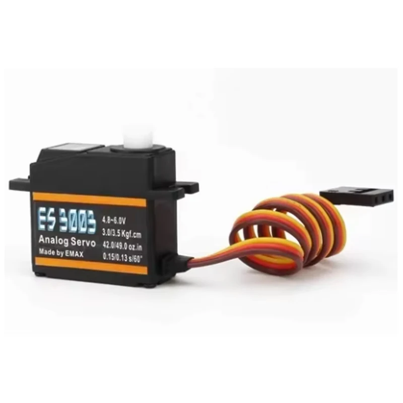 EMAX ES3003 Plastic Analog Servo 17.5g Waterproof Servo with Gears for RC Car Helicopter Boat Airplane Accessories