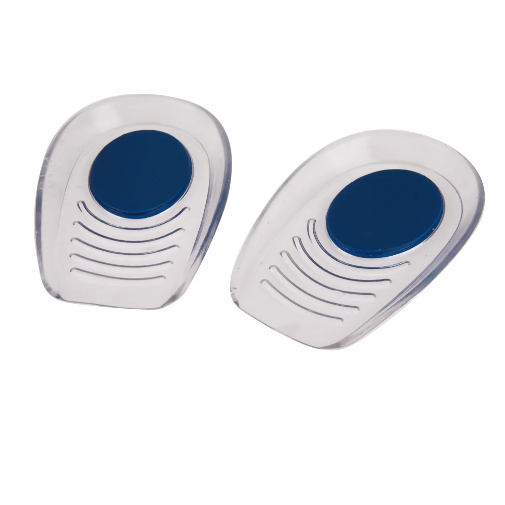 1 paar Männer Frauen Silicon Gel ferse Kissen einlegesohlen sohlen entlasten fuß schmerzen protektoren Spur Unterstützung Schuh pad Hohe Ferse einsätze