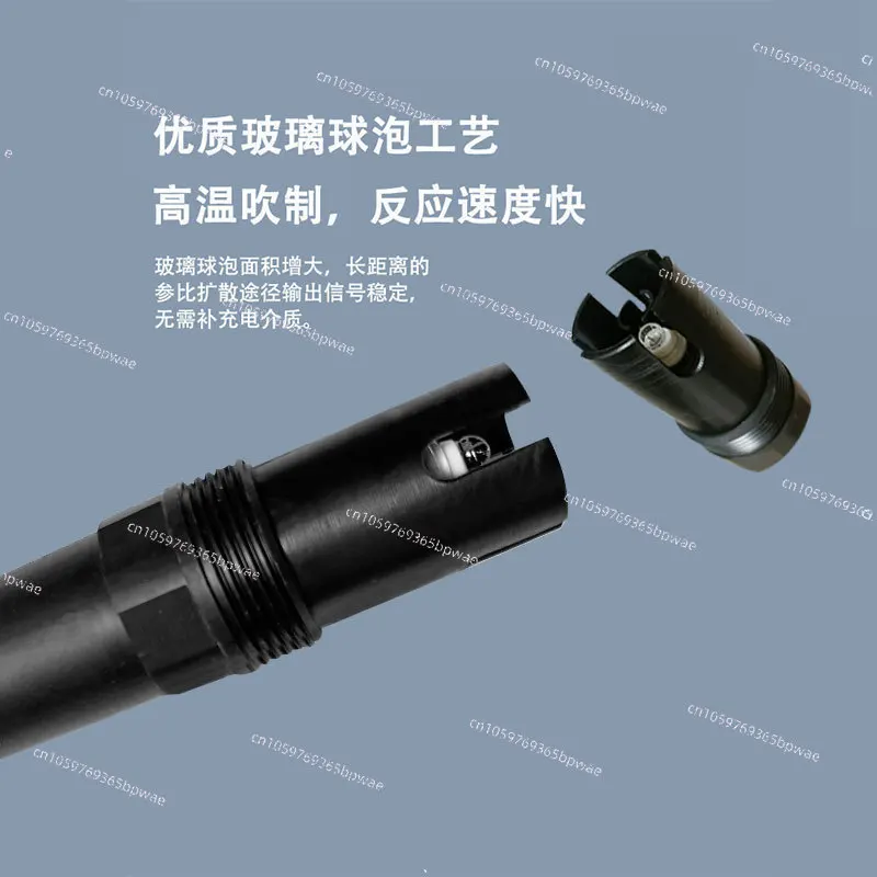 Water Quality Online PH Conductivity Two-in-one Sensor, High-precision EC Value Detector, PH Acidity Meter, Electrode Probe