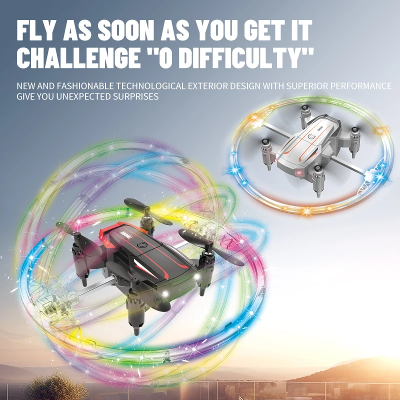 2.4G Mini RC Drone 6Axis Gyroscope Tumbling Remote Control Quadcopter Drone Toy Children's Xmas Gift Altitude Hold Headless Mode