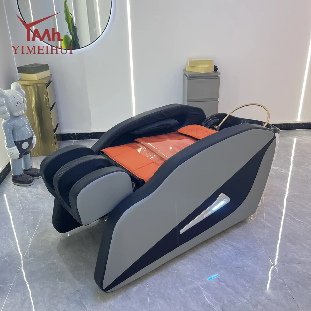 Wastafel Plastik Cuci Rambut Kustom Cuci Rambut Listrik Otomatis Tempat Tidur