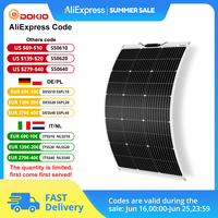 Dokio Brand 12V Flexible Solar Panel 90-540W Monocrystalline Solar Cell Solar Panel Kit For RV/Boat/Home system