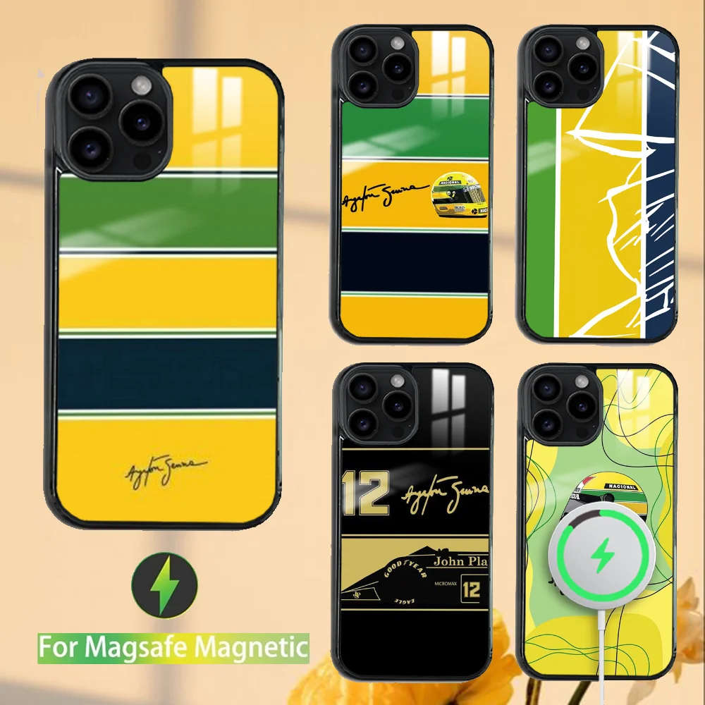 f1-ayrton-tacing-driver-senna-caso-de-telefone-para-iphone-16-15-14-13-12-11-pro-max-plus-mini-magnetico-espelho-sem-fio-caso-telefone