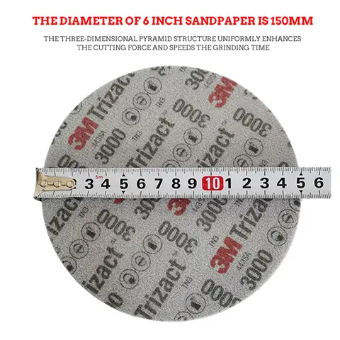 3M Trizact Pyramid-sandpapper med svamp P3000 P5000 precisionsslipning 6 8 best sales 3m sandpapper - №1