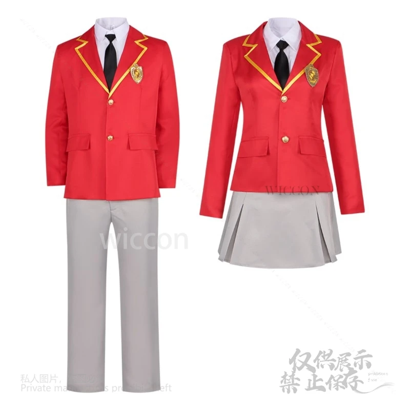 أزياء Ayase Yuu Mikadono Kazuki Niko التأثيرية أنيمي الأخوات الثلاثة مذهلة سهلة التعامل مع JK زي مدرسي أحمر للبالغين