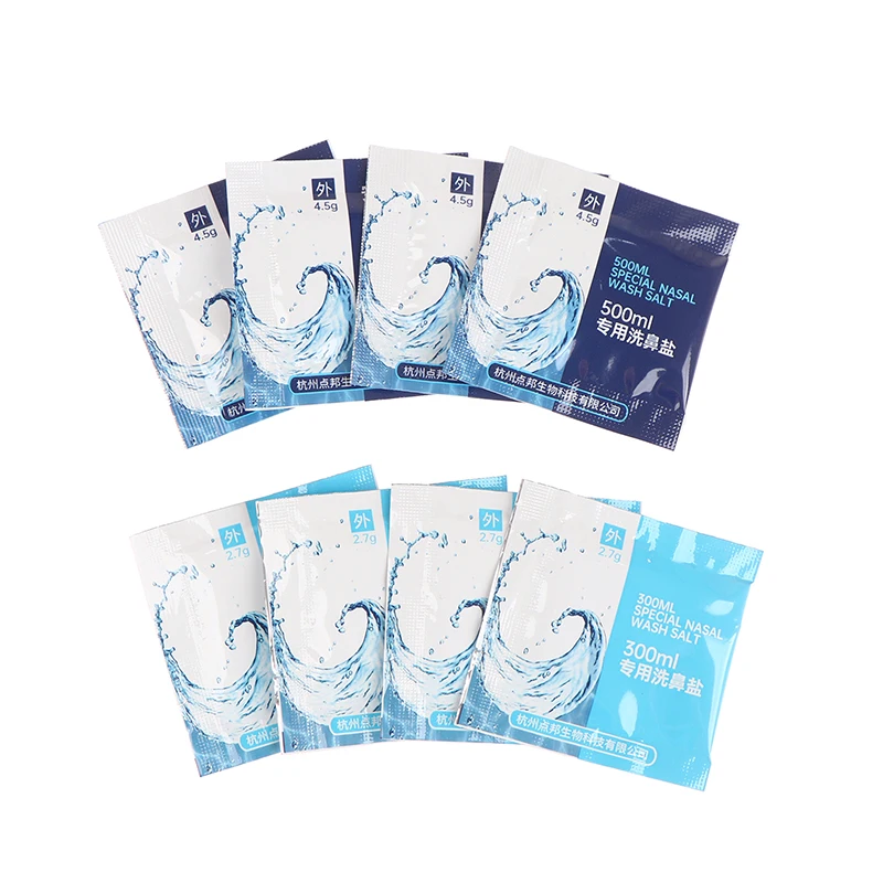 30PCS/Box 2.7g 4.5g Nasal Wash Salt Rinse Mix Allergic Rhinitis Relief Nose Cavity Protector Irrigation For Adult Nose Cleaner