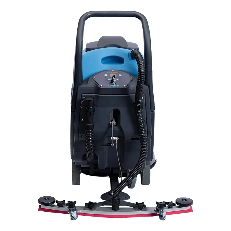 เครื่องขัดพื้นไฟฟ้าแบบเดินตามพร้อมแปรงสำหรับการทำความสะอาดพื้นหลากหลายรูปแบบและประสิทธิภาพการทำความสะอาดสูง