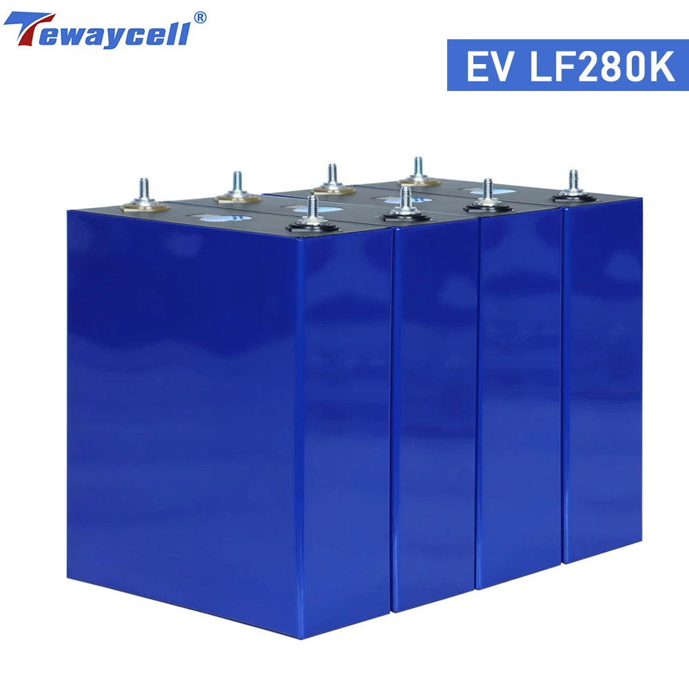 Tewaycell 등급 A LF280K 3.2V Lifepo4 충전식 배터리 8000 사이클 280Ah DIY 12V 24V 48V 리튬 이온 포스파 배터리 DDP 배송