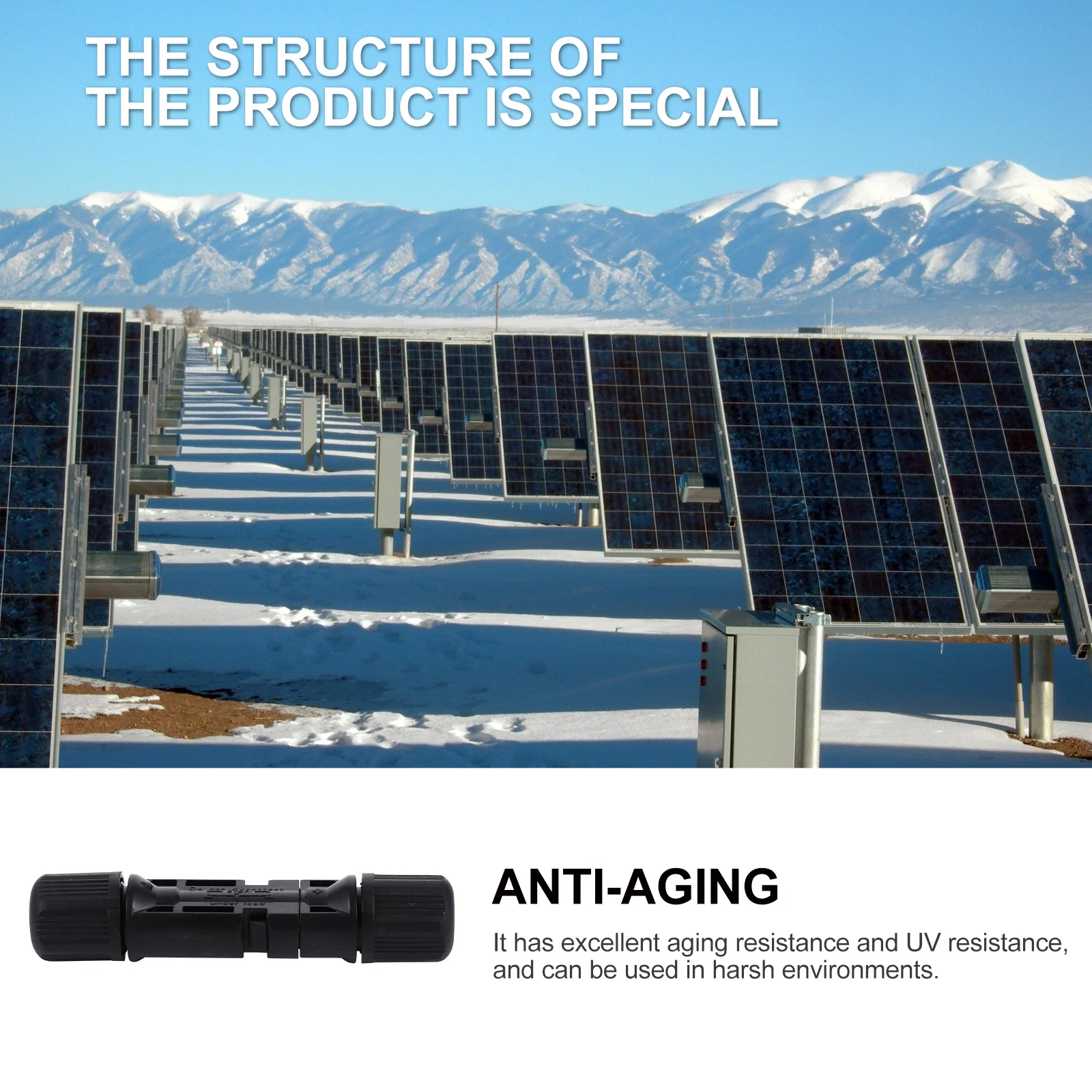 

6Pairs Panel Cable Connectors Solar Photovoltaic Connectors Secure Water Resistant High Performance Wire Joining System
