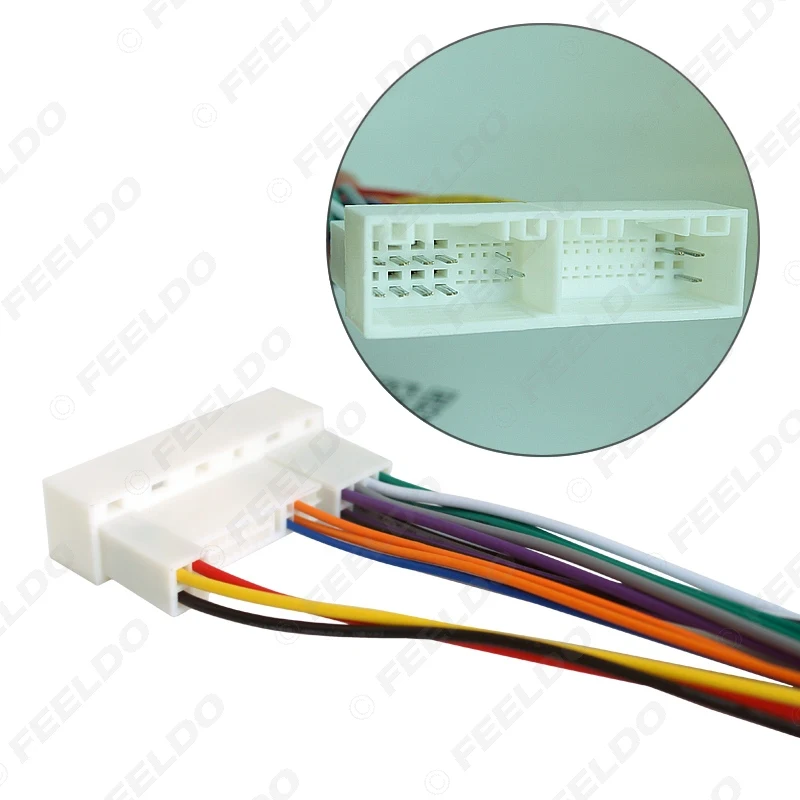 Car Radio Stereo Wiring Harness Adapter Plug For Hyundai IX35/Elantra/Santa Fe/Sonata Aftermarket CD/DVD Stereo Installation