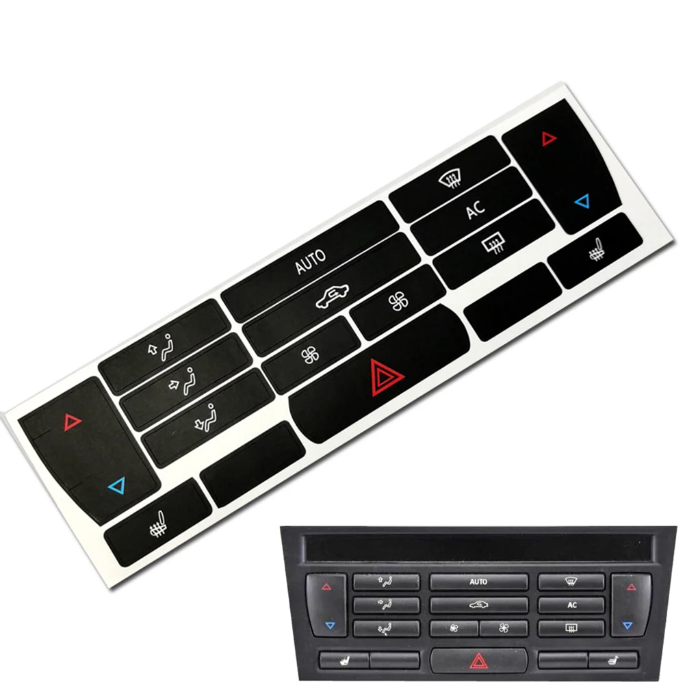 Air Conditioning Control Panel Button Repair Sticker For SAAB 9-3 2003-07 A/C CLIMATE CONTROL BUTTON REPAIR DECALS