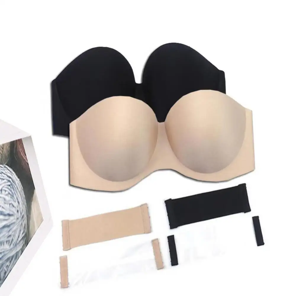 Sexy Non-slip Strapless Bra Women Push Up Bra Underwear Soild Color Lingerie Seamless Without Straps Bralette Brassiere