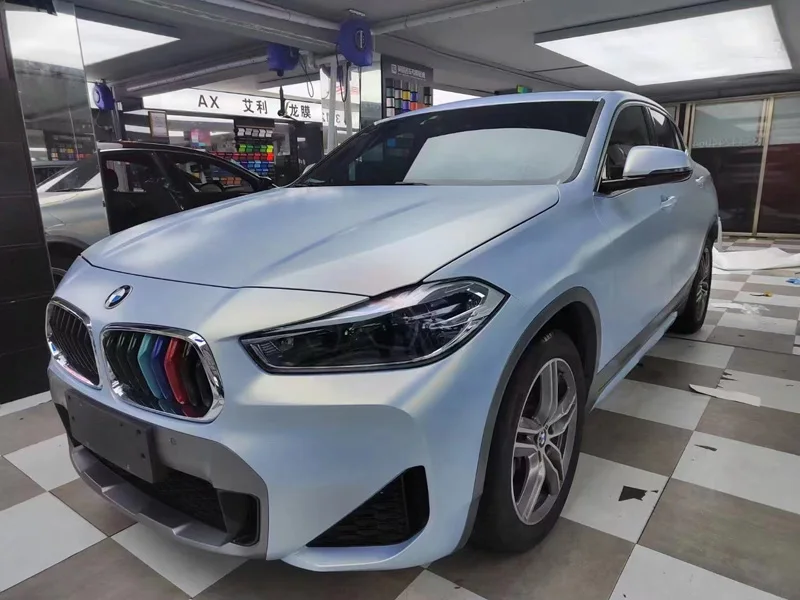 

Premium Matte Chameleon Blue Gold Vinyl Car Wrap Roll with Air Release DIY Decal Car Wrapping Self Adhesive