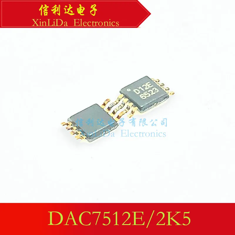DAC7512E/2K5 DAC7512 The marking code D12E VSSOP8 Digital-to-analog converter chip New and original
