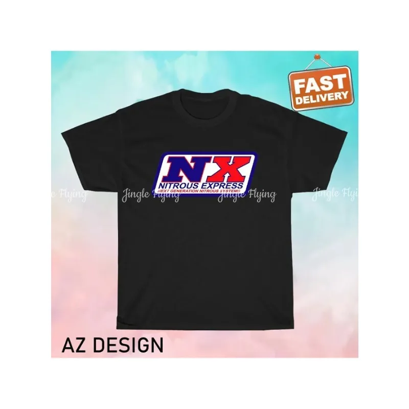 Novo nx nitrous express logotipo camiseta masculina engraçado personalizar unisex sobre tamanho camiseta macio respirável