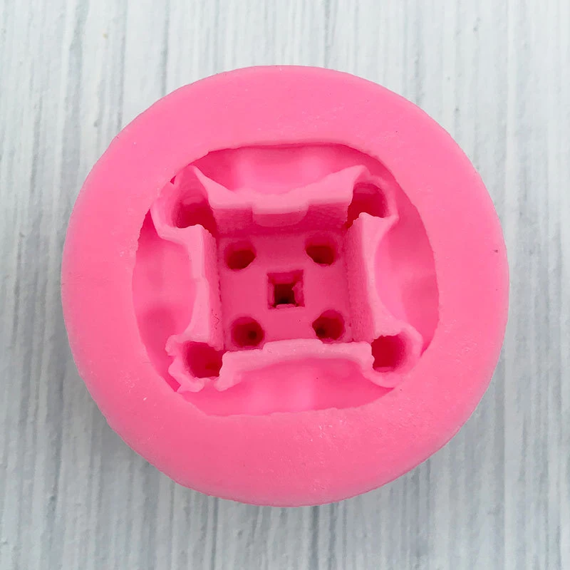 1 piece, 3D three-dimensional castle silicone mold, liquid drip resin mold, handmade decorative ornaments