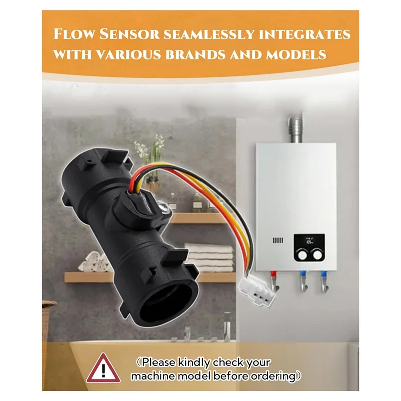 

B97A-Efficient Water Flow Sensor For RV Tankless-Water Heaters - Comes With Installation Accessories