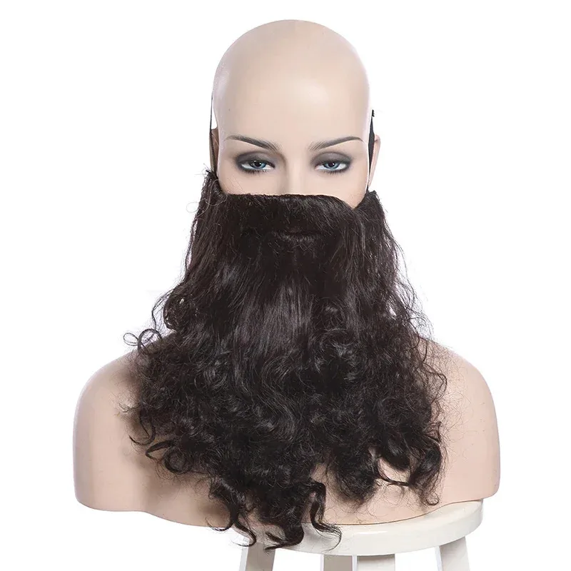 NewL-email peluca Albus Dumbledore pelucas de Cosplay Lucius Malfoy Rubeus Hagrid Bellatrix Lestrange Moive peluca de Halloween pelo sintético 2