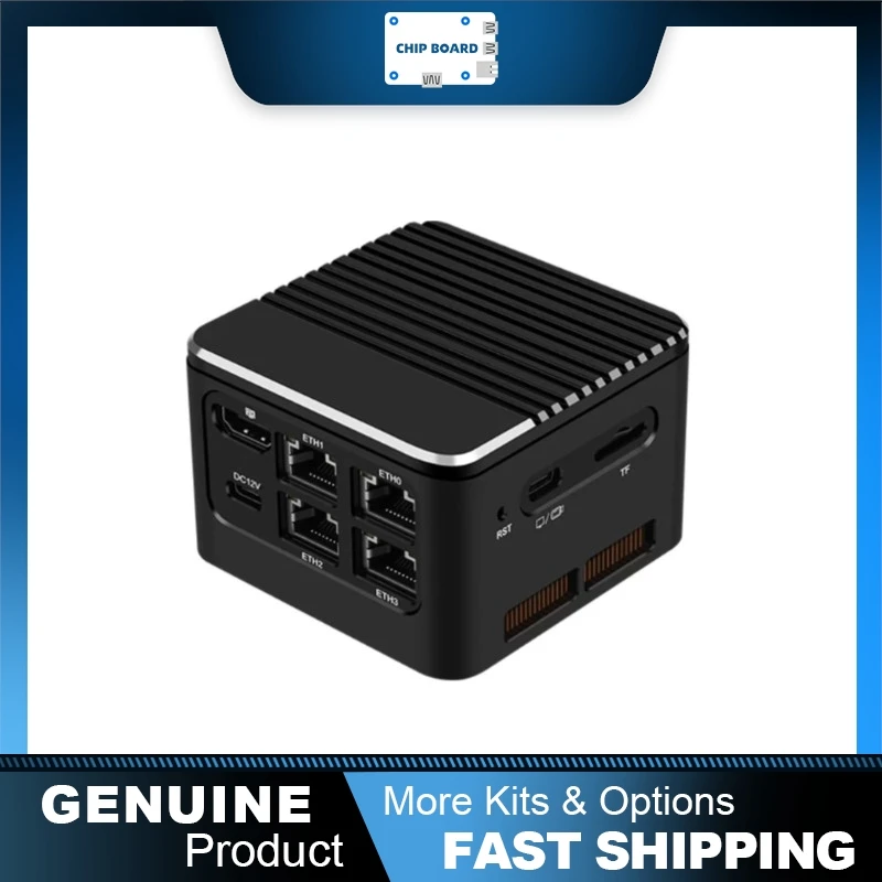 Romindly M1 Quad Network Mini Cube Industrial PC N300 N305 DDR5 2.5G Soft Router Edge Embedded Control Host System Device
