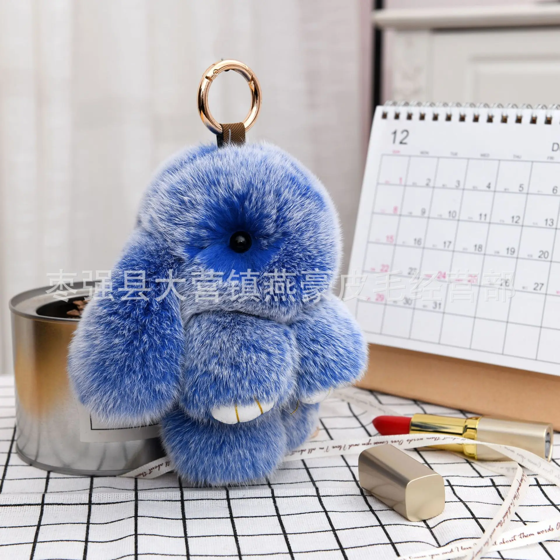 Ins süßer Kaninchen-Plüsch-Aufhänger, Geburtstagsgeschenk für Mädchen, süßer Schlüsselanhänger für Rucksack, unverzichtbar für Mädchen, bezaubernder Haustier-Anhänger