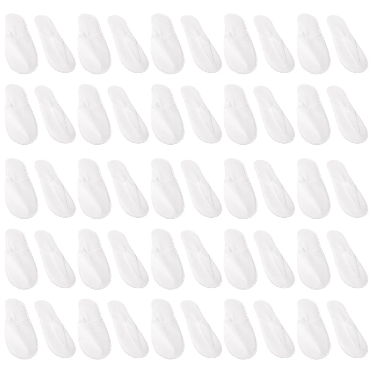 

AAA04R Disposable Slippers,24 Pairs Closed Toe Disposable Slippers Fit Size for Men and Women for Hotel, Spa Guest Used, (White)