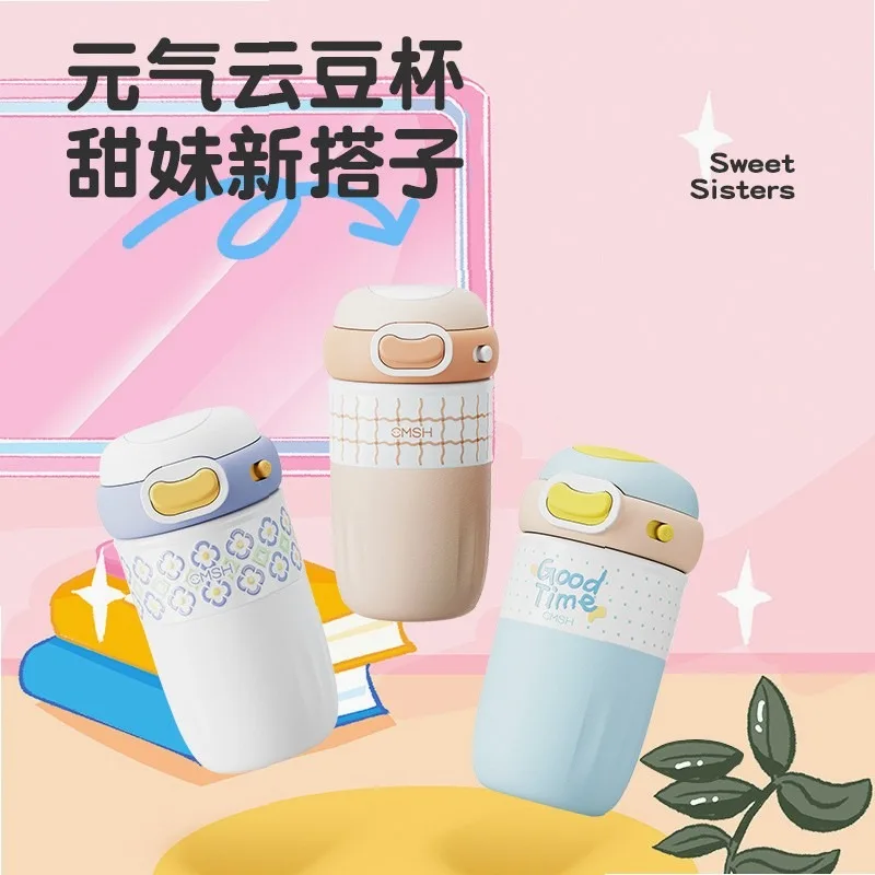 Cute Fall/Winter New Insulated Tumbler High looks Leak-Proof Portable Coffee Tea Mug stainless steel waterCup for student office