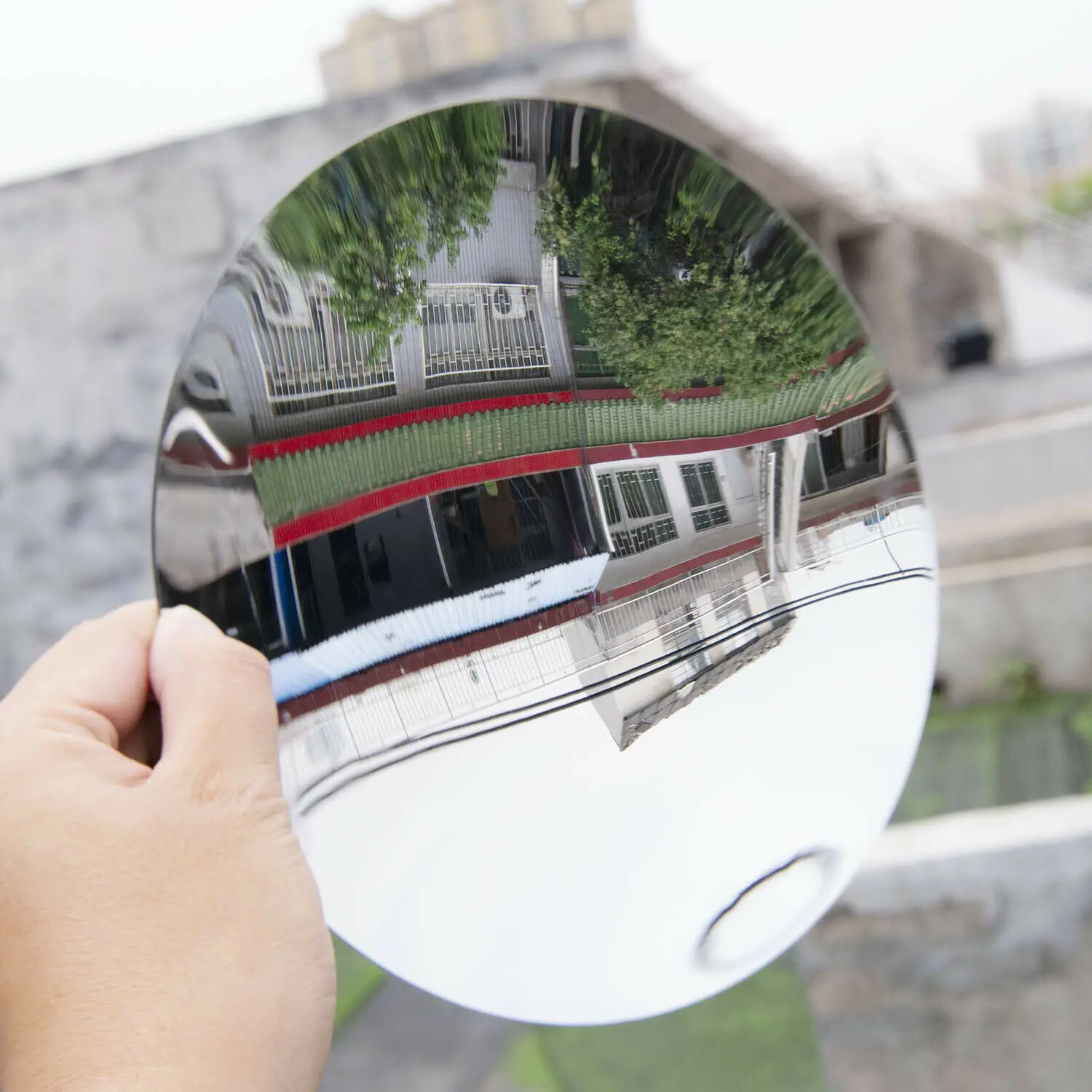 1PC 20cm 30cm Round Plastic Acrylic Parabolic Mirror Concave Minor Focus UV Protection Sturdy Durable Refrective  Lens