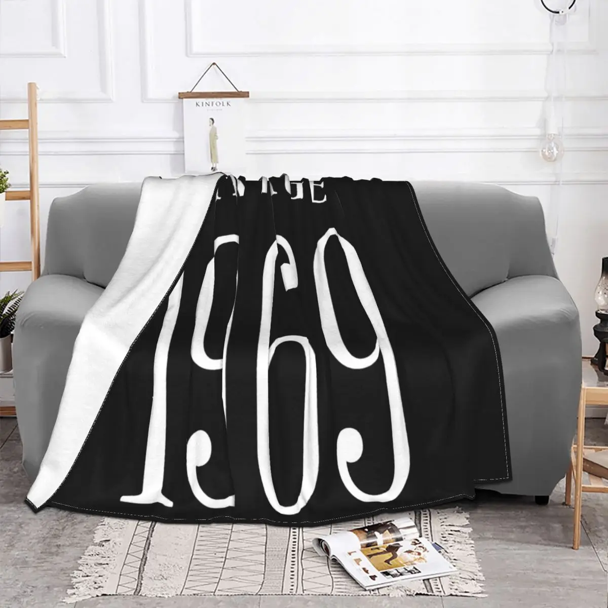 Vintage 1969 51St Birthday Gift For Him Her 51St Birthday Printing Popular Style Vacation Hip Hop Throw Blanket