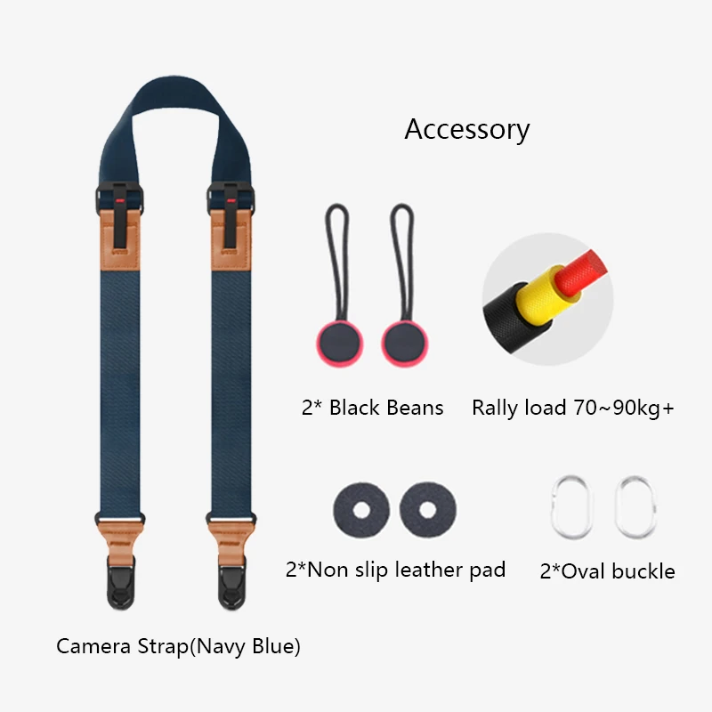 Quick release camera shoulder strap, Nikon Z7 Z6 Fuji XT 4 Sony A6400 A7M4 Canon EOS R5 R6 versatile camera back strap