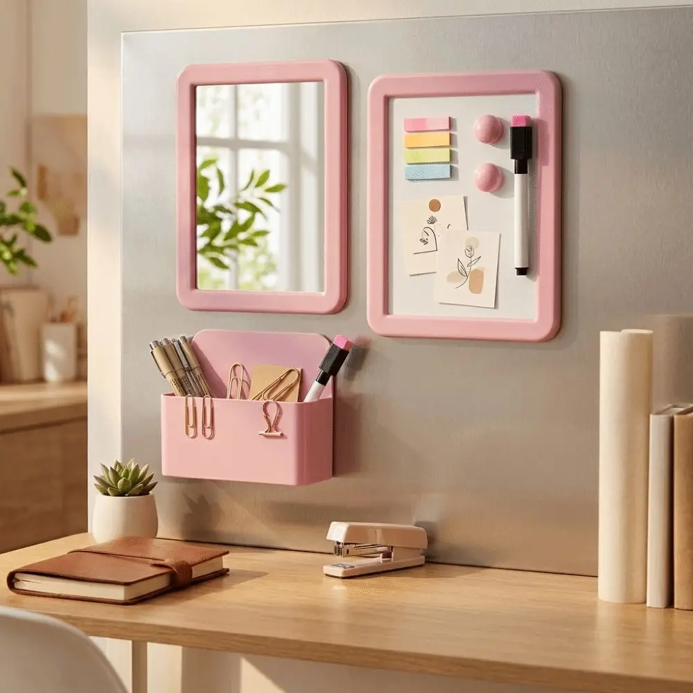 New Mini Whiteboard Set Magnetic Space-Saving Writing Whiteboard Portable Desktop Whiteboard School Locker Use