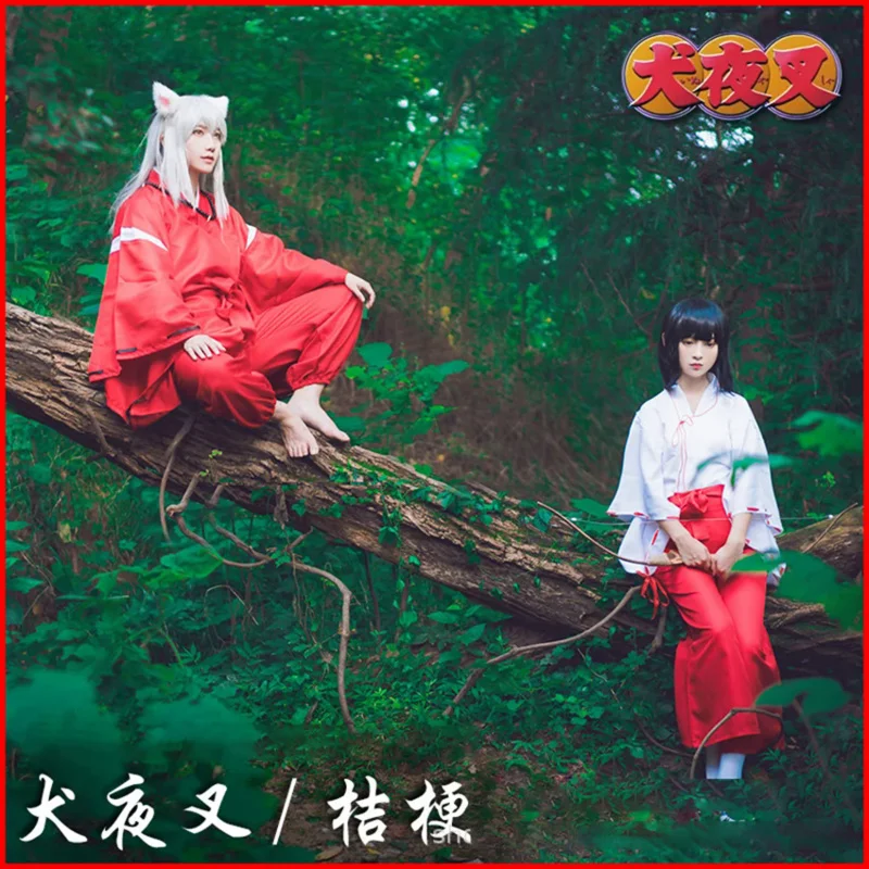 Inuyasha Kikyo Dress Halloween Costumes for Women Men Adult Cosplay Anime Figure Haori Robe Kimono Carnival Clothes Fantasy Suit