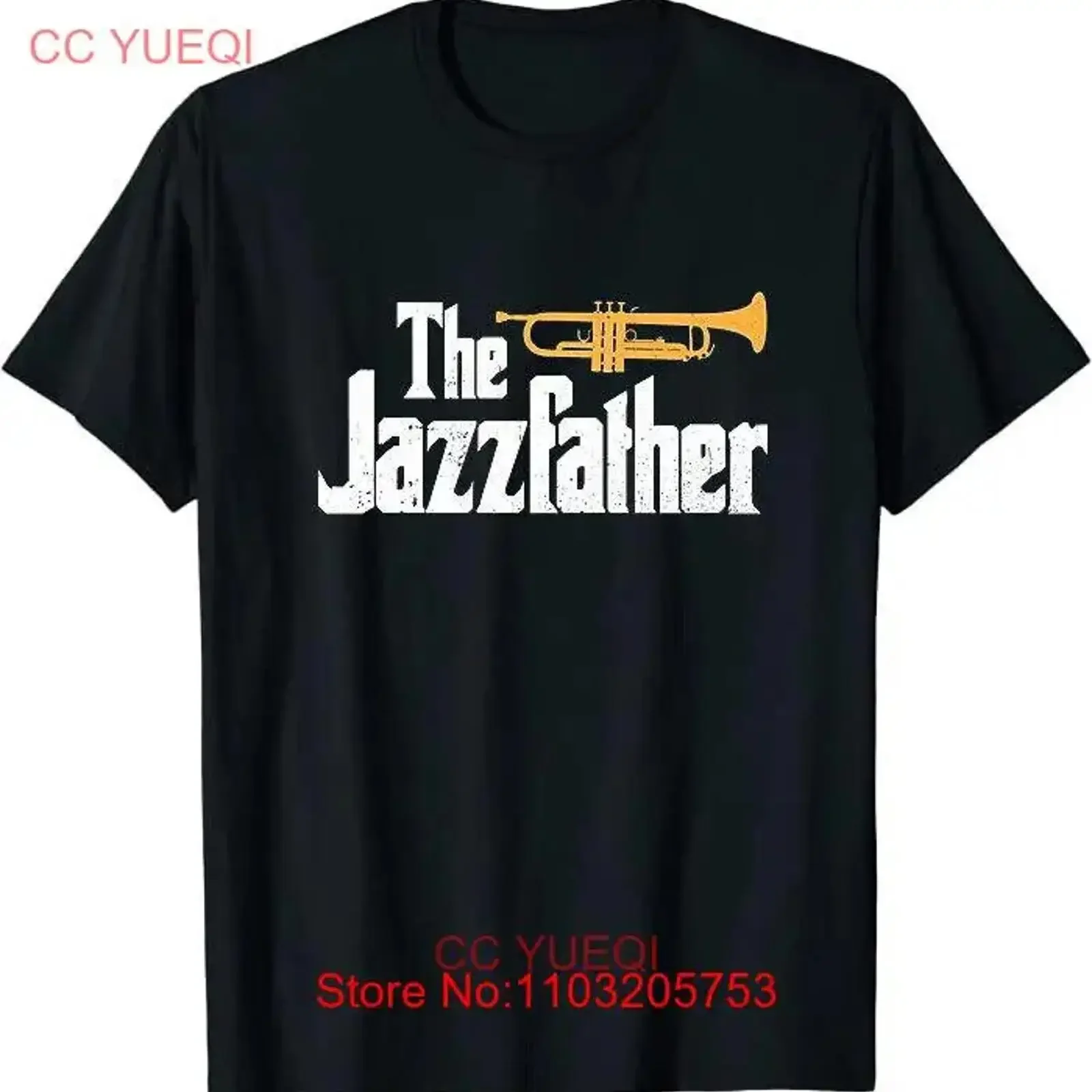 

Классическая футболка Jazzfather Music Dad, забавный музыкант на день отца, размер M 3XL, винтажная стираная уличная одежда унисекс, удобная